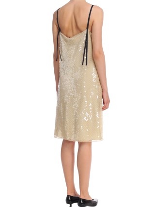 Бежевое платье DOROTHEE SCHUMACHER: фото 2 - Invogue